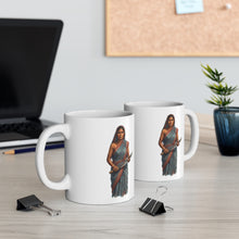 Load image into Gallery viewer, Indo-Caribbean tribute Ceramic White Mug 11oz
